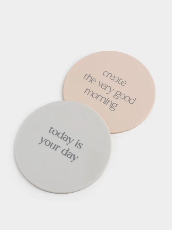 Саптыаяқ тұғыры, 10 см, 2 дана, силикон, дөңгелек, сарғылт-қоңыр, ДИЗАЙН, Scroll, image-4