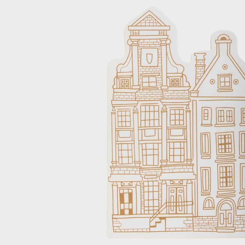 Салфетка под приборы, 33х43 см, ПВХ, фигурная, белая, Дома, Rock shape, image-1