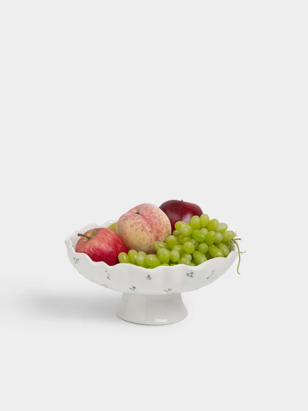 Ваза для фруктов, 25х12 см, на ножке, Нежные цветы, El flora, image-4