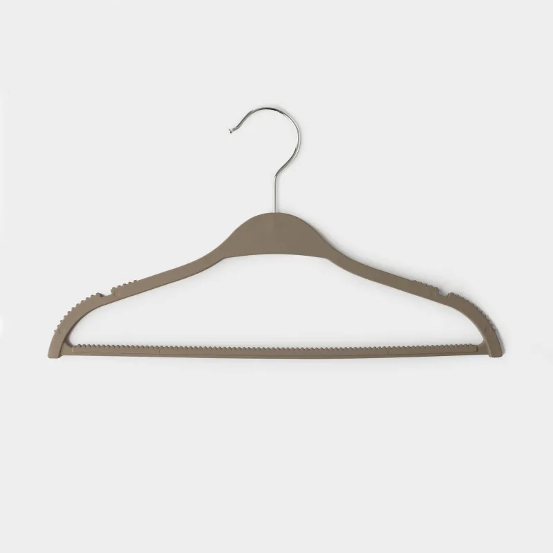 Балалар киім ілгіші, 32 см, 5 дана, қапталған пластик, мокко, New house