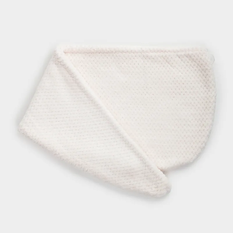 Полотенце-тюрбан для волос, 59х20 см, флис, молочное, Ratine, image-1