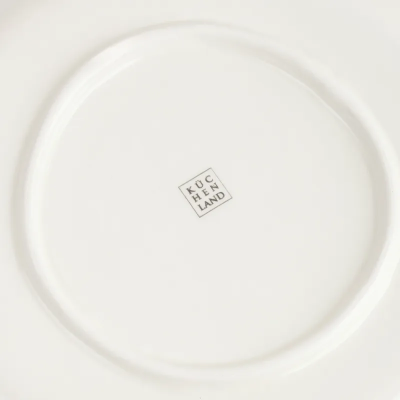 Тарелка закусочная, 19 см, керамика D, белая, Незабудка, Crumple flower, image-4