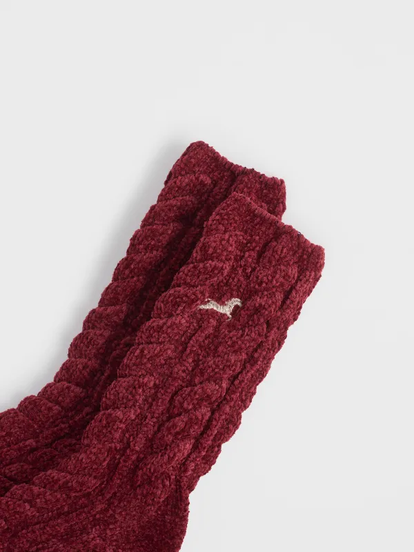 Носки женские, Knitted chenill, image-2