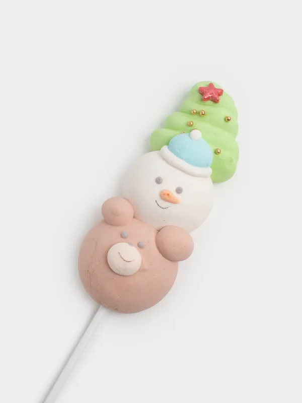 Маршмеллоу, 17 гр, таяқшада, микс, Ваниль, Шырша/аққала/аю, Sweet life, image-1