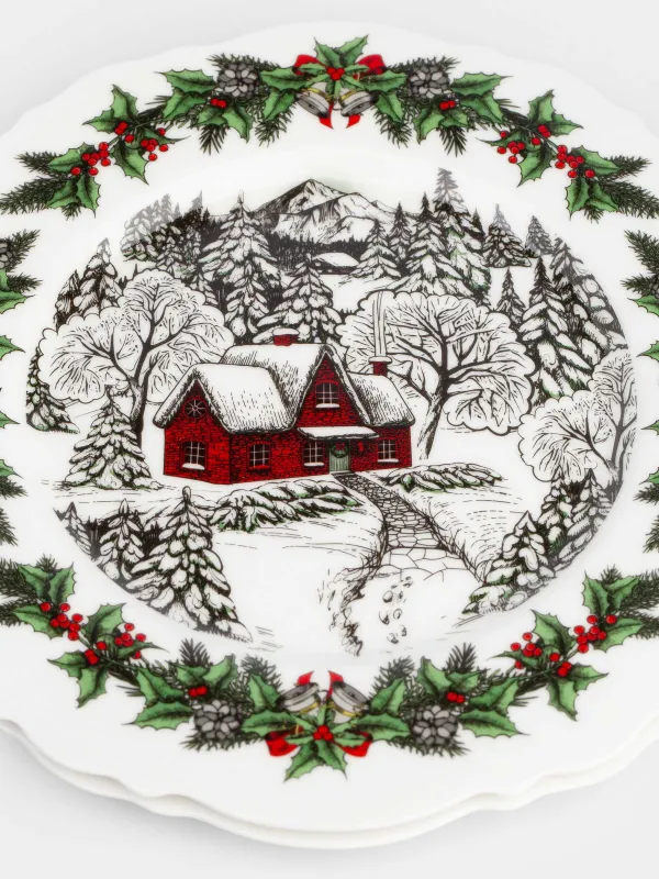 Тарелка десертная, 20 см, 2 шт, Дом в лесу, Forest house, image-4