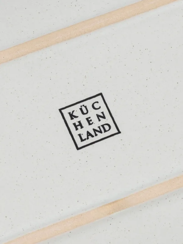 Ыдыс, 25х13 см, керамика, сопақша, сүт түстес, дақты, Particle, image-4