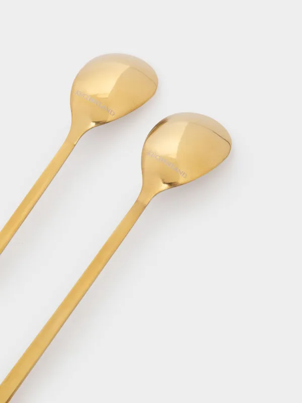 Саптыаяқ, 380 мл, 2 дана, қасықтары бар, фарфор N/болат, түс/түс, Design/Design, Scroll, image-6