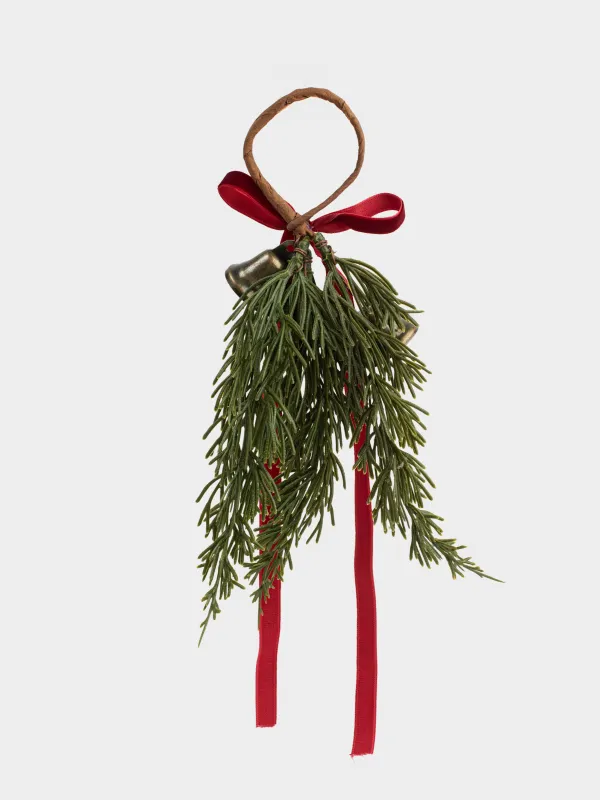 Майлық сақинасы, 5 см, пластик/металл, Қоңыраулары бар шырша, Conifer bell, image-2