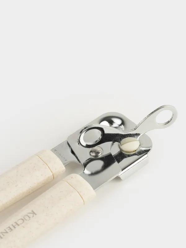 Открывалка для банок, 18 см, сталь/пластик, бежевая, в крапинку, Soft speckled, image-3