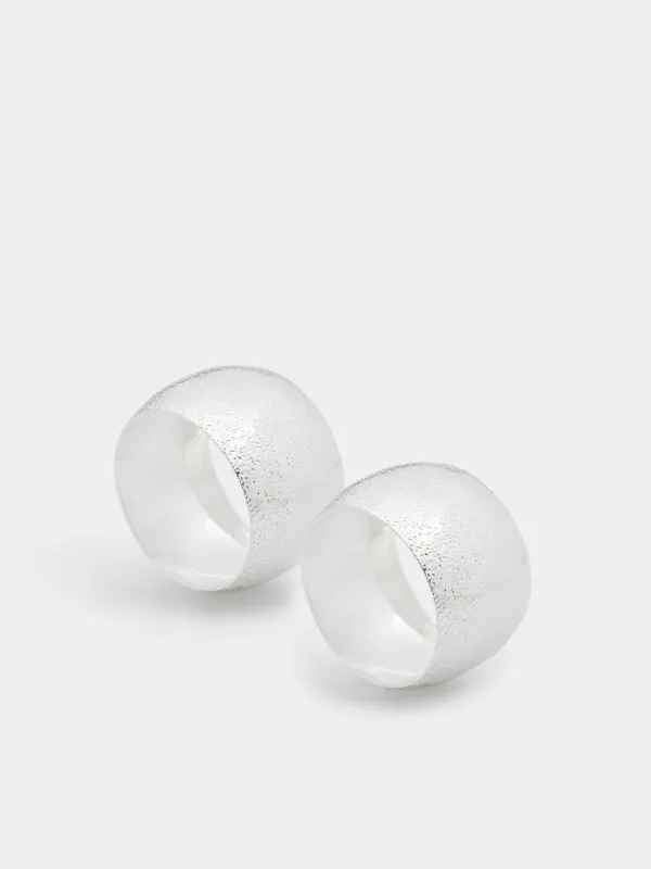 Майлық сақинасы, 5 см, 2 дана, металл, күміс, Сақина, Fantastic, image-0