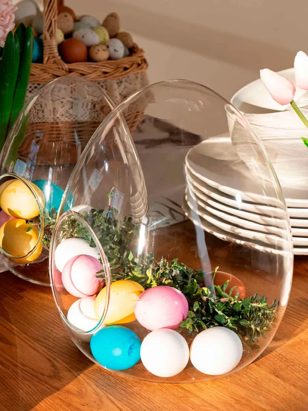 Кәмпит ыдысы, 17х23 см, шыны, Жұмыртқа, Clear, image-5