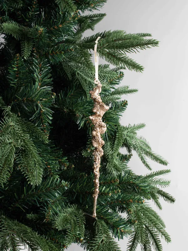 Шырша ойыншығы, 25 см, акрил, шампан, Мұз, Figure sparkle, image-3