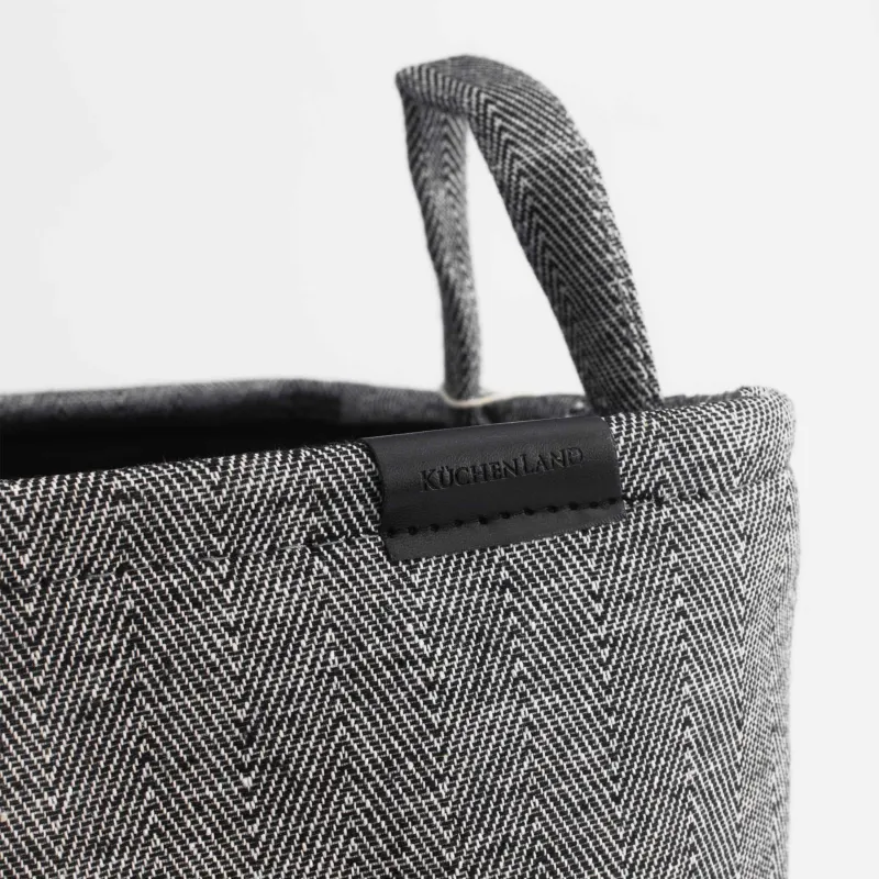 Киім сақтауға арналған сөмке, 35х25х40 см, тұтқалары бар, полиэстер, тікбұрышты, сұр, Navy, image-4