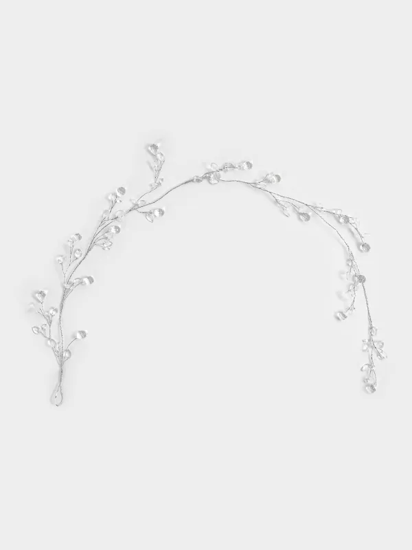 Ветка-гирлянда декоративная, 1, 2 м, Crystal decor, image-0