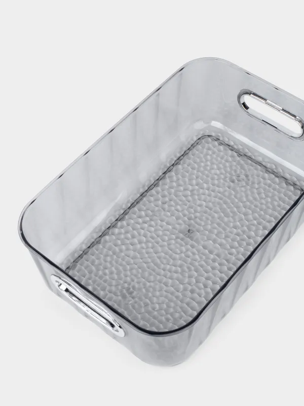 Ящик-органайзер, пластик, серый, Renaissance clear, image-4