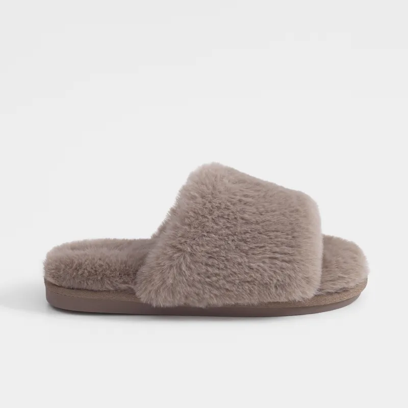 Әйелдерге тәпішкелері, үйге арналған, өлшемі 36-37, жасанды үлбір, сарғылт-қоңыр, Tape