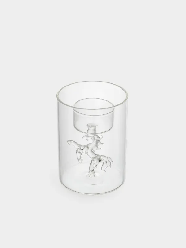 Подсвечник, 11 см, стекло, Decor candle, image-1