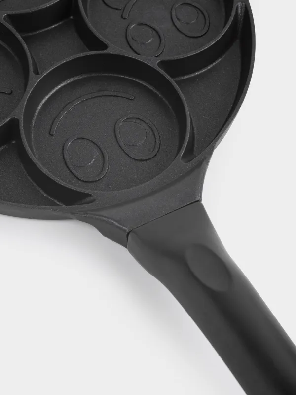 Сковорода для яиц и оладий, 21 см, 4 отд, с покрытием, алюминий, Смайл, Action, image-5