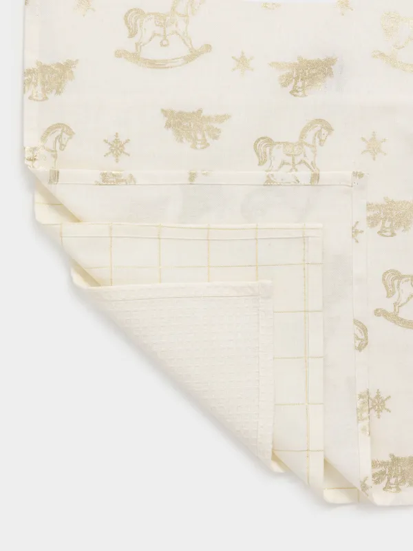 Полотенце кухонное, 40х60 см, 3 шт, Horse kitchen, image-2