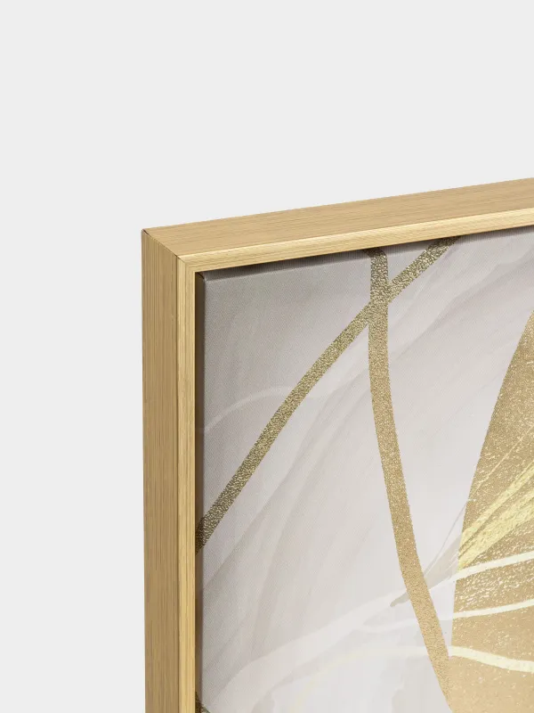 Жақтаудағы сурет, 78х103 см, кенеп, алтын қоңыр, Қыз, Abstract, image-2