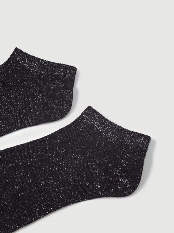 Әйелдер шұлықтары, ө. 36-38, мақта/полиэстер, қара, Glint, image-1