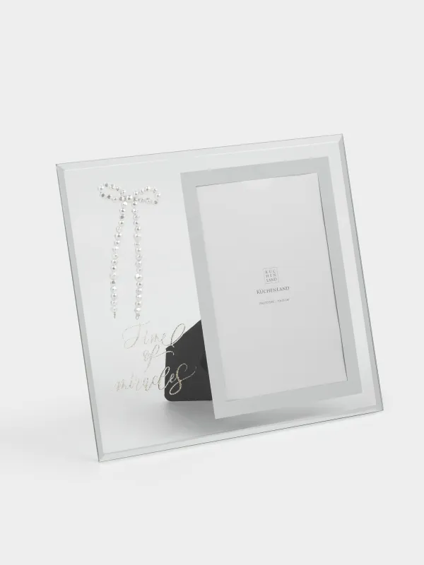 Фото жиектеме, 19х21 см, төсеніші бар, шыны, Дизайн, Glossy, image-0