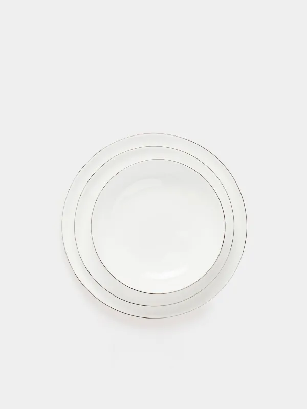 Түскі ас жиынтығы, 6 тұлға, 19 зат, Фарфор F, Antarctica, image-3