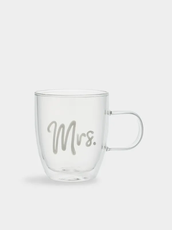 Саптыаяқ, 440 мл, 2 дана, шыны Б, Mr & Mrs, Air decor, image-2