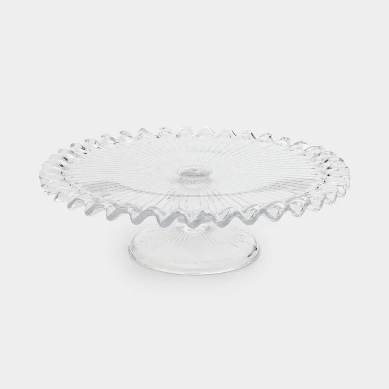 Аяқты ыдыс, 25х7 см, дөңгелек, шыны, Selene, image-3