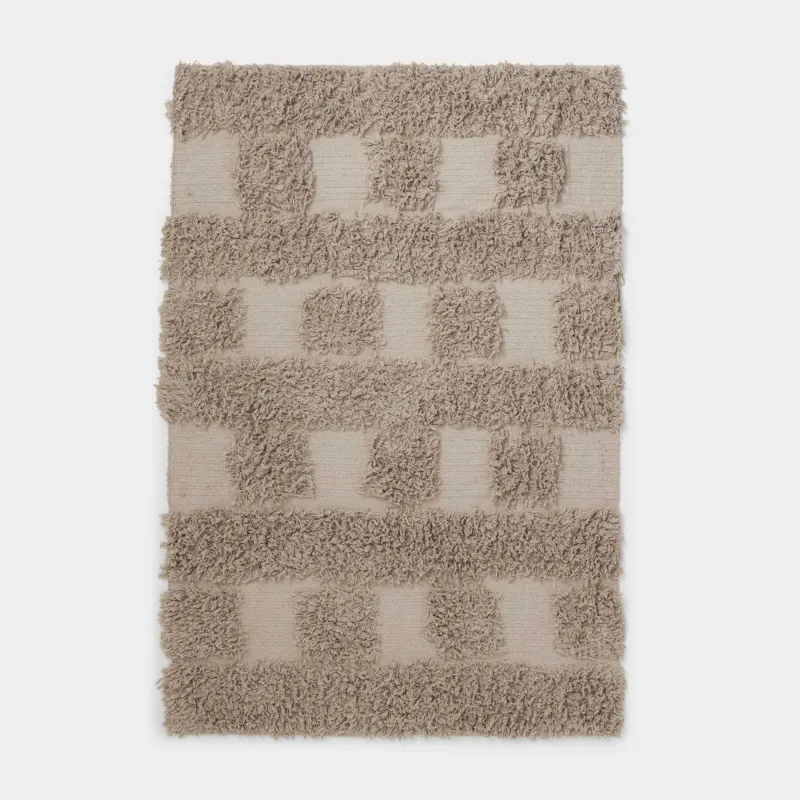 Ковер, с ворсом, хлопок, Cage pattern