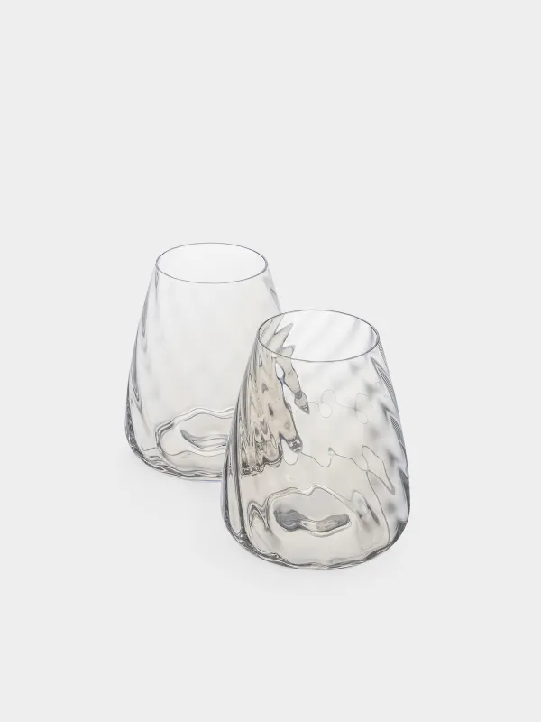 Стакан, 11 см, 460 мл, 2 шт, стекло, перламутр, Sorento bend, image-1