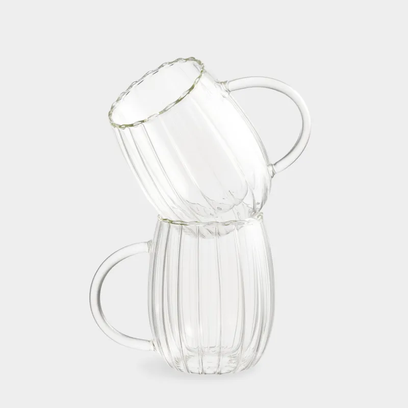 Кружка, 250 мл, 2 шт, стекло Б, перламутр, Air polar