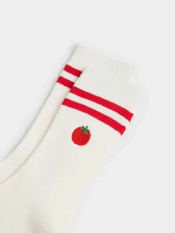 Әйелдер шұлықтары, өлшемі 36-38, мақта/полиэстер, сүт түстес, Қызанақ, Hilarious, image-2