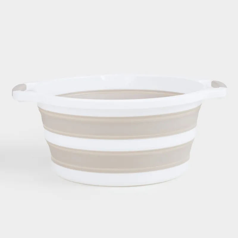 Жиналмалы бассейн, 22 л, пластик/резеңке, сұр-сарғылт-қоңыр, Foldaway