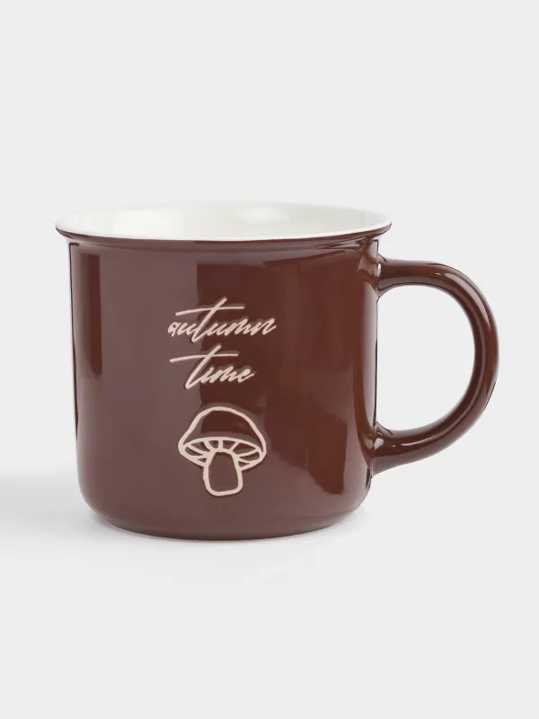 Саптыаяқ, 370 мл, фарфор N, қоңыр, Саңырауқұлақ, Colors autumn, image-0