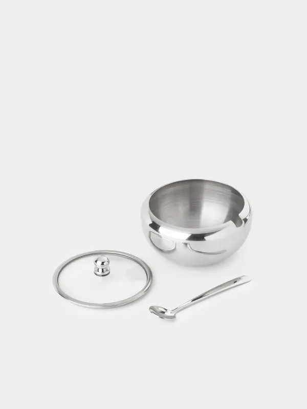 Қант ыдысы, 9 см, қасық, болат, Classic, image-5