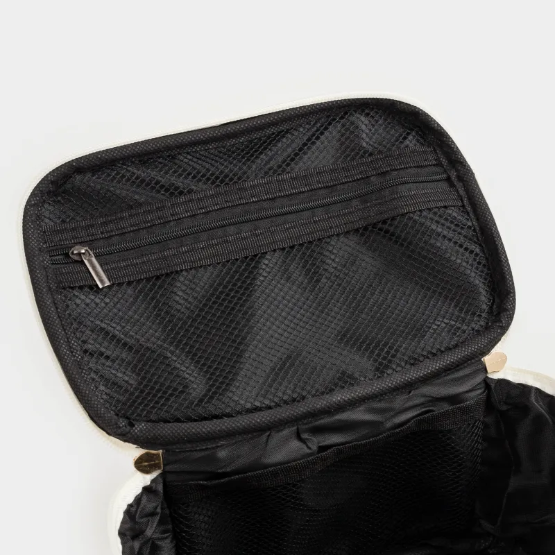 Косметичка, 20x15 см, с ручкой, твид, черная, Wenal, image-4