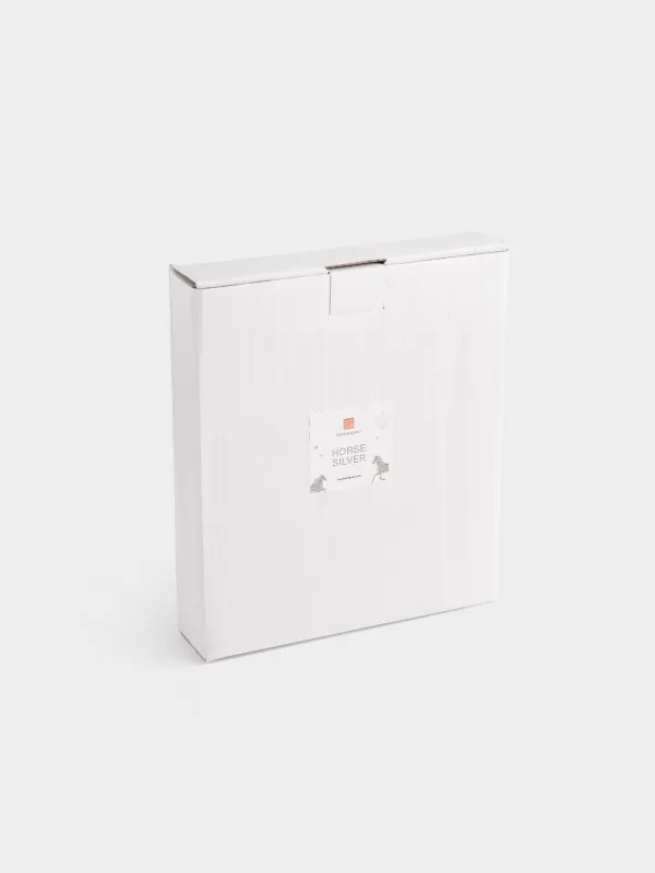 Сәндік ыдыс, 18х21 см, металл, күміс, Жылқы, Horse silver, image-5