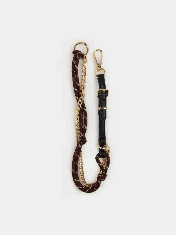 Салпыншақ, 35 см, металл/полиуретан/полиэстер, қоңыр-қара, Knot, image-0