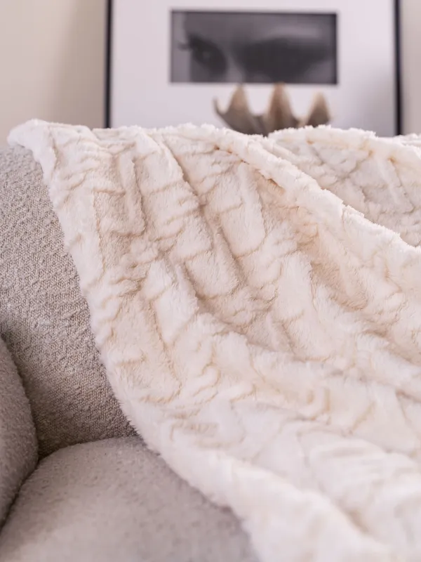 Жамылғы, 130х170 см, шерпа, сұр, Өрілген шаш, Sherpa, image-4