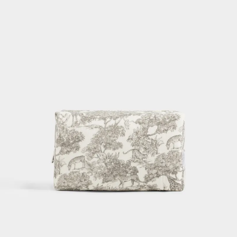 Косметичка, 25х16 см, Тропики, Muslin print