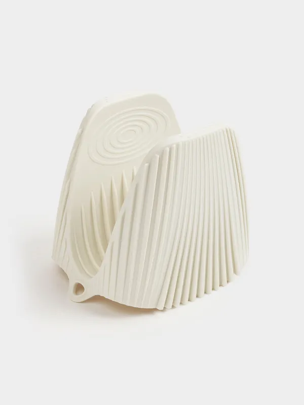 Прихватка, 10 см, силикон, бежевая, Wavelet, image-3