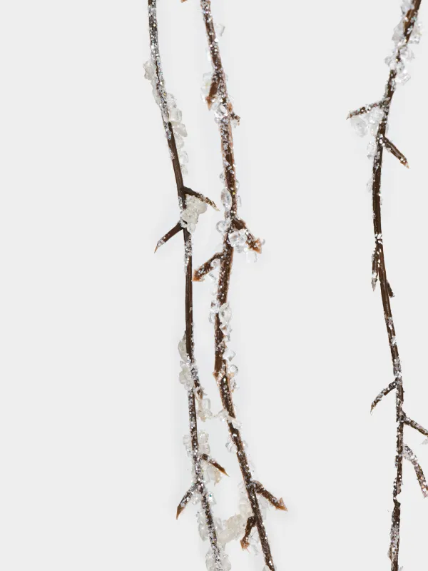 Сәндік бұтақ, 65 см, акрил/металл, Мұзды бұтақ, Crystal decor, image-5