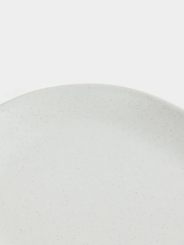 Ыдыс, 37х18 см, керамика, сопақша, сүт түстес, дақты, Particle, image-2