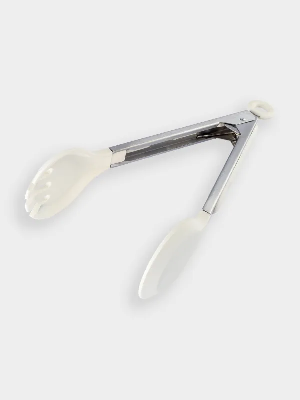 Щипцы кухонные, 25 см, для пасты/салата, силикон/сталь, молочные, Assist, image-1