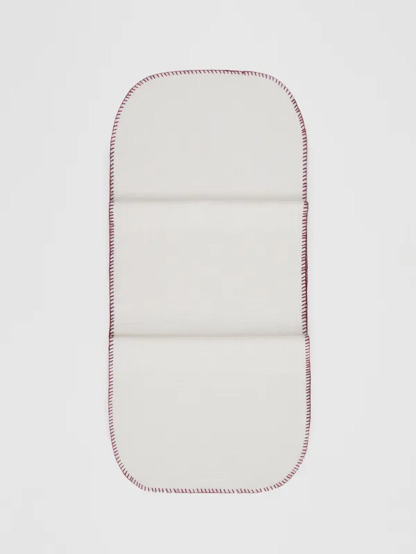 Үстел төсеніші, 40х160 см, тігісі бар, полиэстер, сүт түстес, Кендір мата, Gunny traditions, image-0