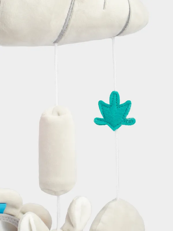 Ойыншық, 40х27 см, дамытушы, аспалы, полиэстер, сұр, Сәбіз, Cradle, image-3