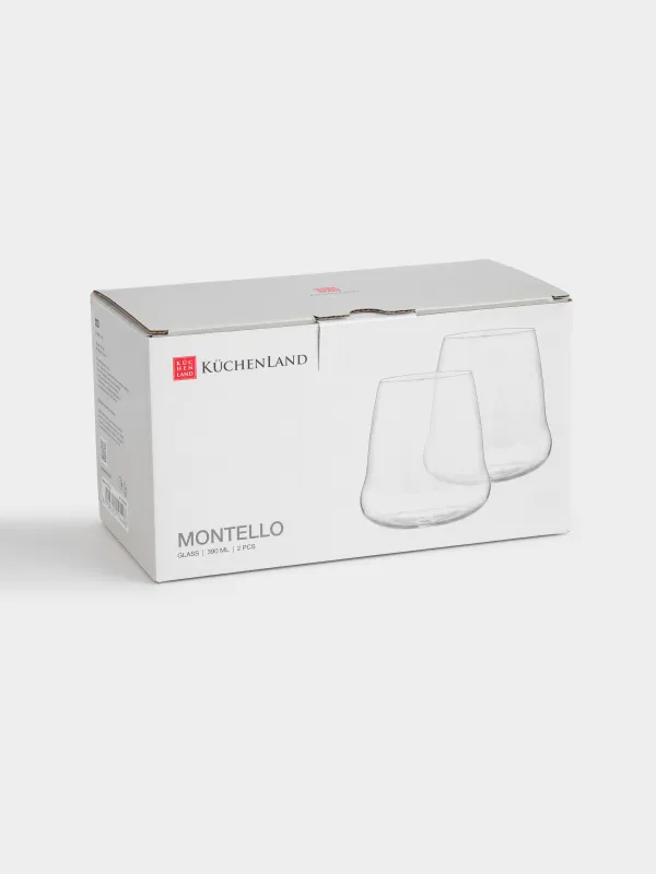 Стакан, 10 см, 390 мл, 2 шт, кристальное стекло, Montello, image-4