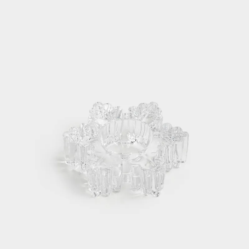 Шырағдан, 11х3 см, шай шамына арналған, шыны, Қар ұшқыны, Snowfall