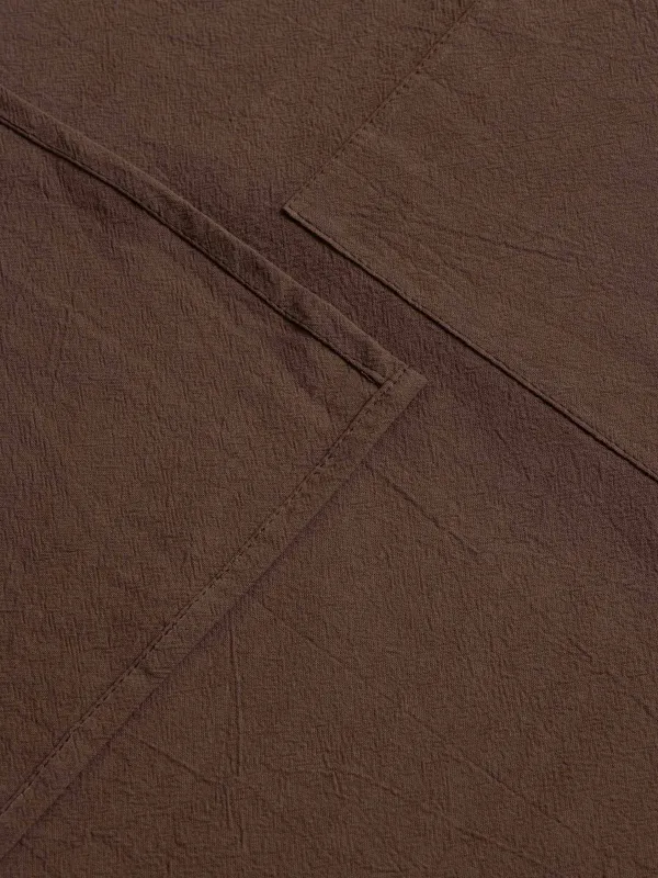 Фартук-платье, 85х85 см, хлопок, с рюшами, серо-бежевый, Ruffles, image-4